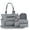 Dark Grey, variant on Diaper Bag 6 pieces set nappy tote bag large capacity for baby mom dad Travel Bag Newborn Nappy Bag with Changing Pad