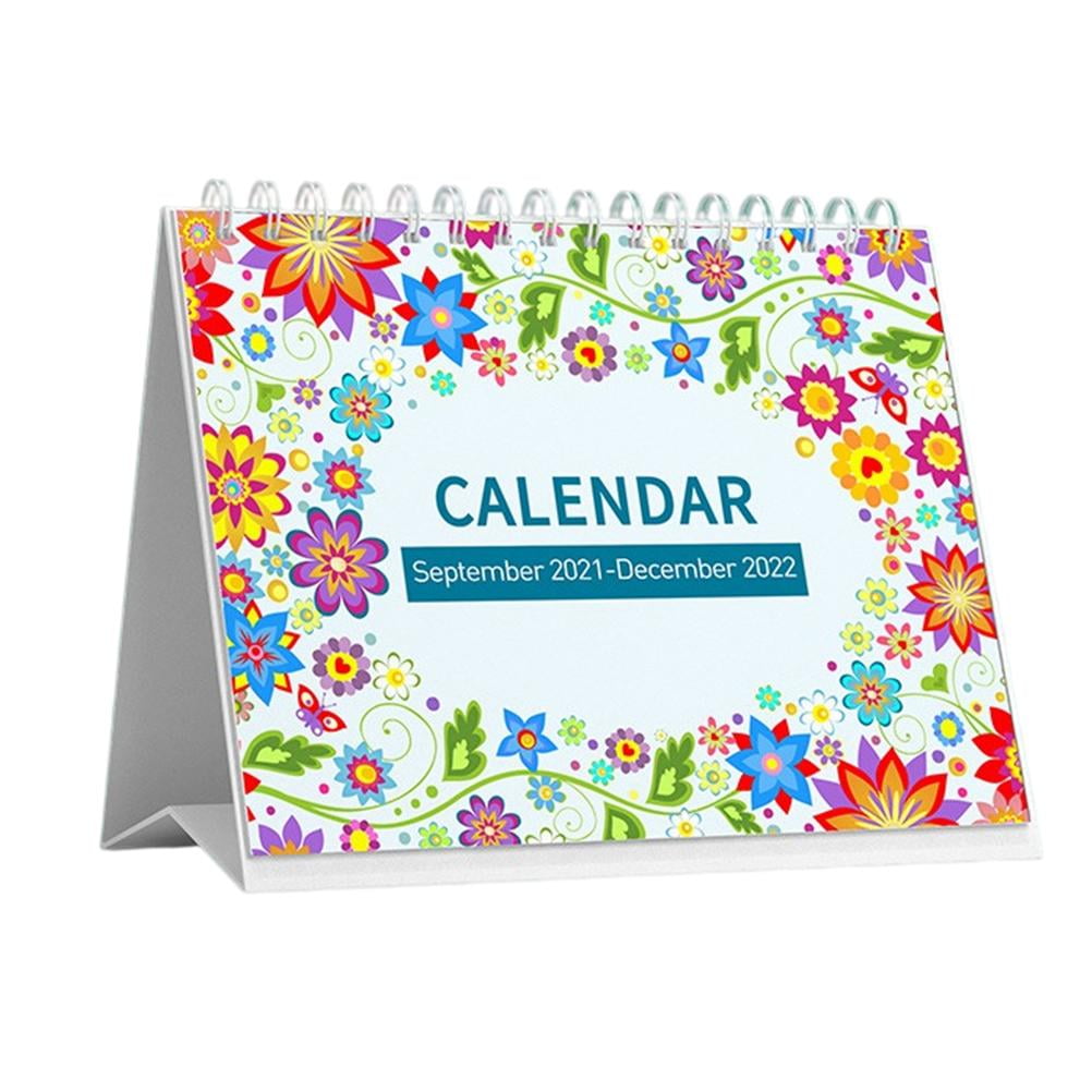 20212022 Desk Calendar Standing Desk Calendar Flip Desktop Calendar