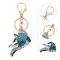 thumbnail image 3 of Miangastore Goldfish Shaped Keychain Purse Handbag Pendant Rhinestone Inlaid Key Chain, 3 of 8