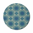 thumbnail image 1 of Mandala Mouse Pad for Computers, Oriental Geometric Floral Elements Ornamental Green Blue Tones, Round Non-Slip Thick Rubber Modern Gaming Mousepad, 8" Round, Multicolor, by Ambesonne, 1 of 2