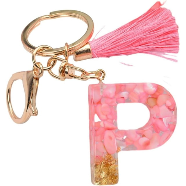 Letter Keychain,26 Letters A-Z Decorative Letter Keychain,Name Keychain for Women Girls Men Teenager Gift