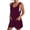 Black, variant on Kureaily Summer Short Rompers For Women Casual Loose Sleeveless Tie Knot Strap Jumpsuits Overalls With Pockets Straight Leg Pant