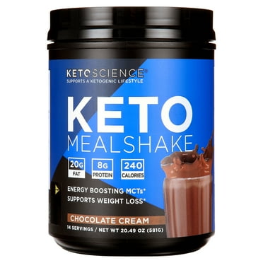 Keto Science Ketogenic Meal Shake Chocolate Dietary Supplement, Meal Replacement, 14 Servings