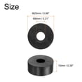 thumbnail image 2 of 12 Packs Rubber Spacers 25mm OD, 8mm ID, 10mm Height Round Anti Vibration Spacer Thick Rubber Washers, 2 of 5