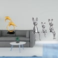 thumbnail image 2 of Figura de delfín y conejo de aspecto realista, escultura de animales, adorno de escritorio para el hogar, la oficina, el armario, , la mesa, 2 of 8