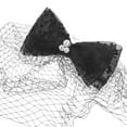 thumbnail image 3 of OULII Voile de Mariée avec Dentelle Noire et Métal pour Femmes, Lot de 1, 3 of 8