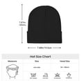 thumbnail image 5 of Bigfoot Leather Patch Acrylic Knit Beanie - Soft Stretchable Sporty Unisex Hat, Daily Comfort & Perfect Gift, 5 of 7