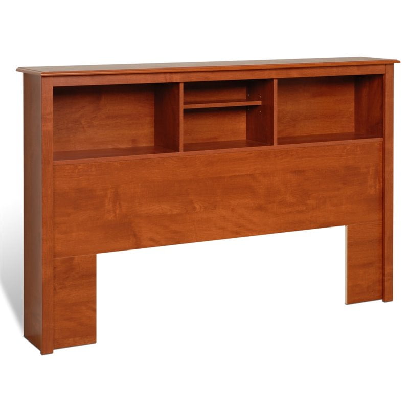 Kingfisher Lane Full Queen Bookcase Headboard in Cherry