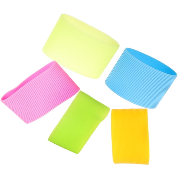 HONMEET Silicone Bottle Sleeves Assorted Colors Heat-Insulated Durable Protection