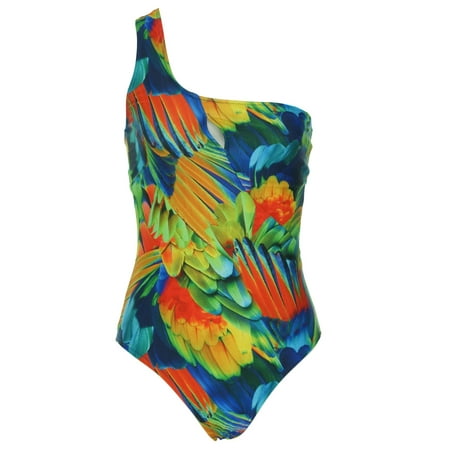 ABS Women's One Piece Multi Color Swim Suit (Best Swimming For Abs)