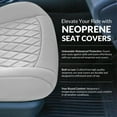 thumbnail image 3 of For Toyota Corolla 2020-2024 FH Group Custom Fit Neoprene Car Seat Covers Waterproof Solid Gray - Front Seats ( Headrest - Detachable & Non Detachable), 3 of 7
