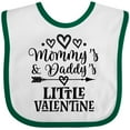 thumbnail image 3 of Inktastic Mommy Daddy Little Valentine Boys or Girls Baby Bib, 3 of 4