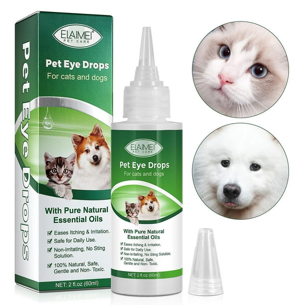 Elaimei Pet Eye Drops To Remove Tear Marks To Relieve Eye Itching
