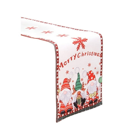 

AIMAOMI Christmas Tree Merry Christmas Table Runner Seasonal Winter Holiday Kitchen Table Decorations For Indoor Outdoor Home Party Decorations 13 X 71 Inches H