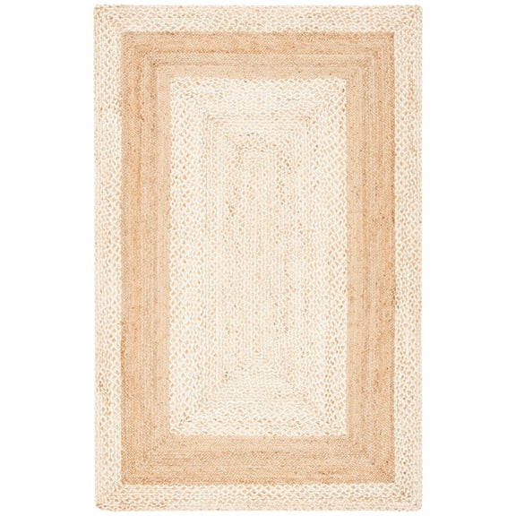 SAFAVIEH Natural Fiber Ibrahim Bordered Area Rug, Natural, 8' x 10'