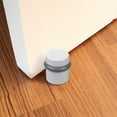 thumbnail image 3 of Design House 2-Pack Modern Cylindrical Floor Mounted Door Stops with Rubber Bumper, White, 3 of 14
