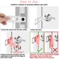 thumbnail image 7 of Hanonwoven Portable Door Lock for Extra Privacy and Security, Travel-Friendly Lock for Apartments, Hotels, and Dorms (Pink, 1 Pack), 7 of 7