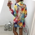 thumbnail image 4 of Pntutb Moda Mujer Tie Dyeing Print Coat Outwear Sudadera Con Capucha Chaqueta Abrigo Tops Liquidación Pntutb Pntutb-432, 4 of 7