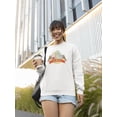 thumbnail image 2 of Cartoon Hungry Ghost Festival Sweatshirt Women -Image by Shutterstock, Female Medium, 2 of 4