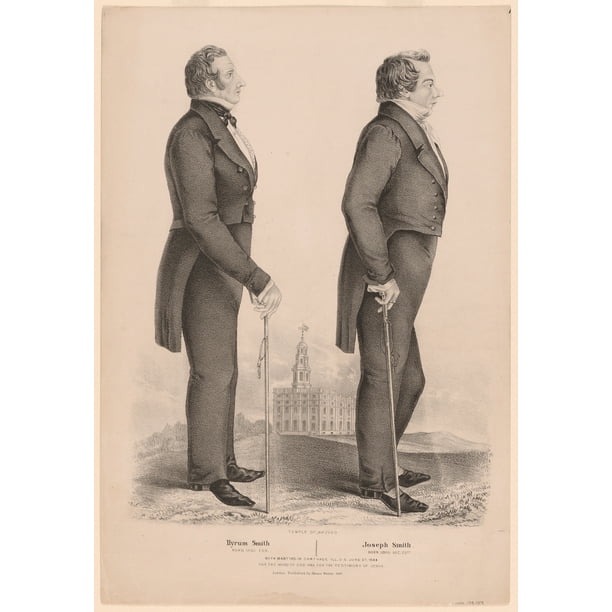 Portrait of Hyrum Smith Vivid Imagery12 Inch By 18 Inch Laminated