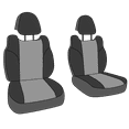 thumbnail image 3 of CalTrend Front Cordura Seat Covers for 2013-2020 Scion/Toyota FR-S|86 - TY527-06CC Beige Insert with Black Trim, 3 of 3