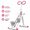 Pink, variant on CZBZ Foldable Vertical Climber Exercise Machine, Adjustable Handlebar Stair Stepper with LCD Monitor, Low-Impact Full Body Cardio Climbing Machine, 265 lbs Capacity Home Gym Equipment
