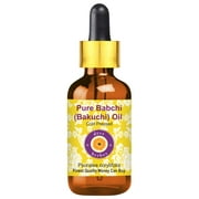 Deve Herbes Pure Babchi (Bakuchi) Oil (Psoralea corylifolia) with Glass Dropper Natural Therapeutic Grade Cold Pressed 30ml (1 oz)