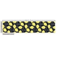 thumbnail image 3 of Ambesonne Fruits Fabric by the Yard Upholstery, Lemons and Blossoms Drawings, 2 Yards, Charcoal Grey Yellow, 3 of 5