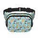 thumbnail image 1 of Fotbe Dogs Cangurera Cuadrada con Estampado de Doble Capa, Bolsa de Cintura Ajustable Mini para Hombres y Mujeres, 1 of 9