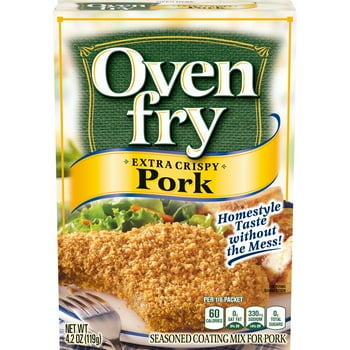 Oven Fry Extra Cri Seasoned Coating Mix for Pork, 4.2 oz Box