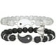 thumbnail image 1 of 2pcs Magnetic Couple Bracelet Set, Matching Hearts Yin Yang Bracelet, Beaded Bracelet for Men & Women, Friendship, Valentine's Day Gift, 1 of 5