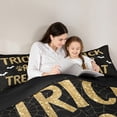 thumbnail image 5 of Feelyou Trick or Treat Queen Comforter Set, Halloween Bat Animal Bedding Sets, Teens Boys Girls Kids Reversible Bedding Comforter Set, Lightweight Room Decor, 3 Pieces, 5 of 8