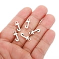 thumbnail image 4 of Letter Charm Pendants, 50 Pcs Character Alphabet Pendant Bulk DIY for Jewelry Making Bracelets, Silvery, J, 4 of 6