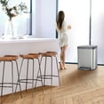 thumbnail image 5 of Home Zone Living 13 gal/50 Liter Large Trash Can in Stainless Steel, 5 of 7