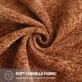 thumbnail image 3 of JIATER Pack of 2 Throw Pillow Covers 18x18,Chenille Decorative Couch Pillow Covers,Rusty, 3 of 6