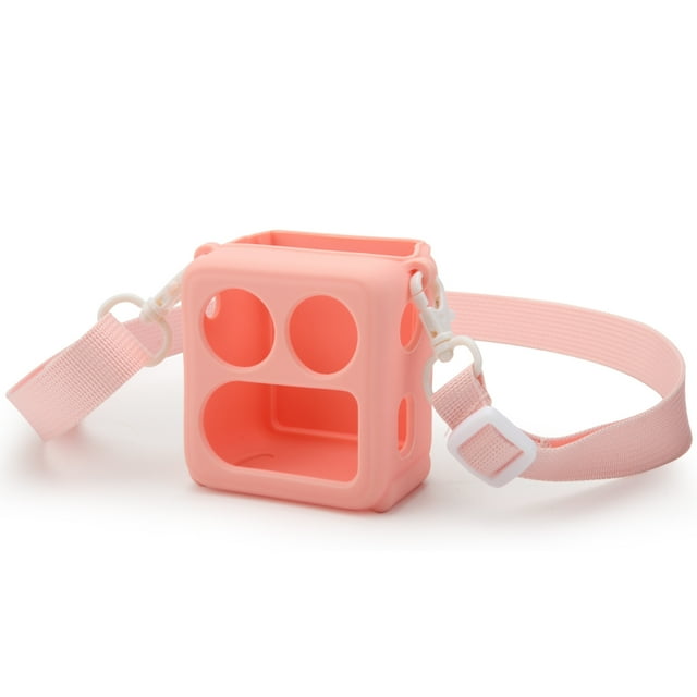 Étui en Silicone Compatible avec Yoto Mini 2024 Lecteur de Cartes pour Enfants Haut-Parleur Audio Machine de Narration Étui de Protection Pochette de Rangement avec Bandoulière
