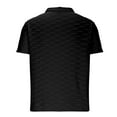 thumbnail image 4 of Men's Ribbed Textured Polo Shirt Lightweight Casual Golf Shirts Summer Short Sleeve T-shirt, 4 of 5
