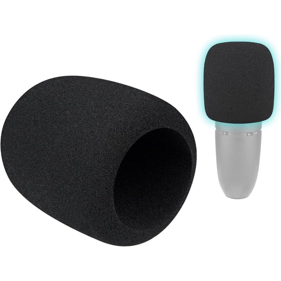 SOULWIT 2Pcs Microphones Pop Filter for AKG P120/P220/P420 Condenser, Protective Mic Cover Windscreen Foam - Black