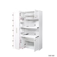 thumbnail image 4 of Aukfa Kitchen Pantry Cabinet with Expandable Pull-Out Organizers,Multi-Tier Storage Cabinet for Kitchen/Dining Room/Office,White, 4 of 8