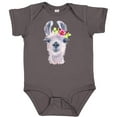 thumbnail image 3 of Inktastic Cute Llama with Flower Boys or Girls Baby Bodysuit, 3 of 5