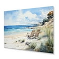 thumbnail image 2 of Designart "Serenity by the Ocean on the Beach II" Nautical & Beach Metal Wall Decor, 2 of 5