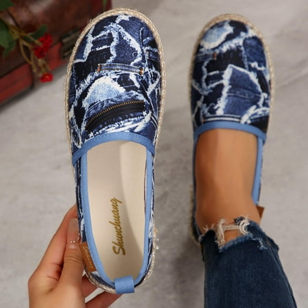 Women s Loafer Flats Casual Lightweight Dressy Shoes Washable Elegant Pointed-Toe Shoes Comfortable Ballet Style Shoes for Women Perfect for Daily Blue 6.5