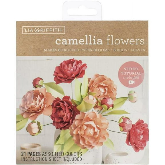 Lia Griffith Paper Stack 6"X6.5" 21/Pkg-Camellia