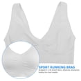 thumbnail image 4 of 1pc Wireless No Sponge Sports Bra Breathable Comfortable Yoga Vest (white), 4 of 7