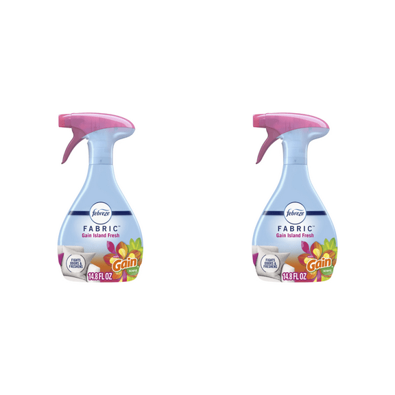 Febreze Fabric Gain Island Fresh Fabric Refresher 14.8 oz, 2 bottles