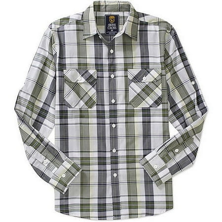 Big Men's - Long Sleeve Yarn Dyed Woven