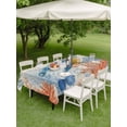 thumbnail image 4 of Outdoor Tablecloth with Umbrella Hole for Patio/Picnic/Party/Camping, Sea Turtle Coastal Waterproof Table Cloth Rectangle Table Cover Washable, Blue Red Summer Beach Coral Nautical Vintage (52"x 70"), 4 of 8
