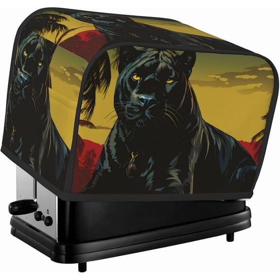 Toaster Cover 2 Slice Wide Slot Bread Machine Covers Fingerprint Protector Toaster Oven Cover Dustproof Kitchen Small Appliance Covers