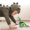 thumbnail image 2 of Plush Dinosaur Stuffed Animals 3 Reversible Sequin Soft Dinosaur Toys for Boys and Girls, Large 12". T-Rex, Brachiosaurus, and Stegosaurus Dinosaurs, 2 of 6