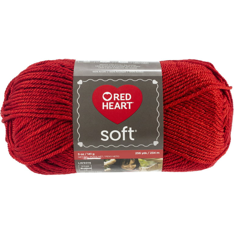 RED HEART Soft Yarn, Really Red